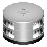 Lopolight Double Stacked Masthead Light - 3NM - Silver Housing w/FB Base